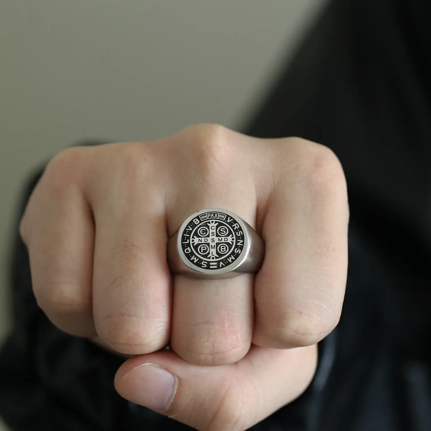 Saint Benedict Medal Ring Amen Artisan - Image 4
