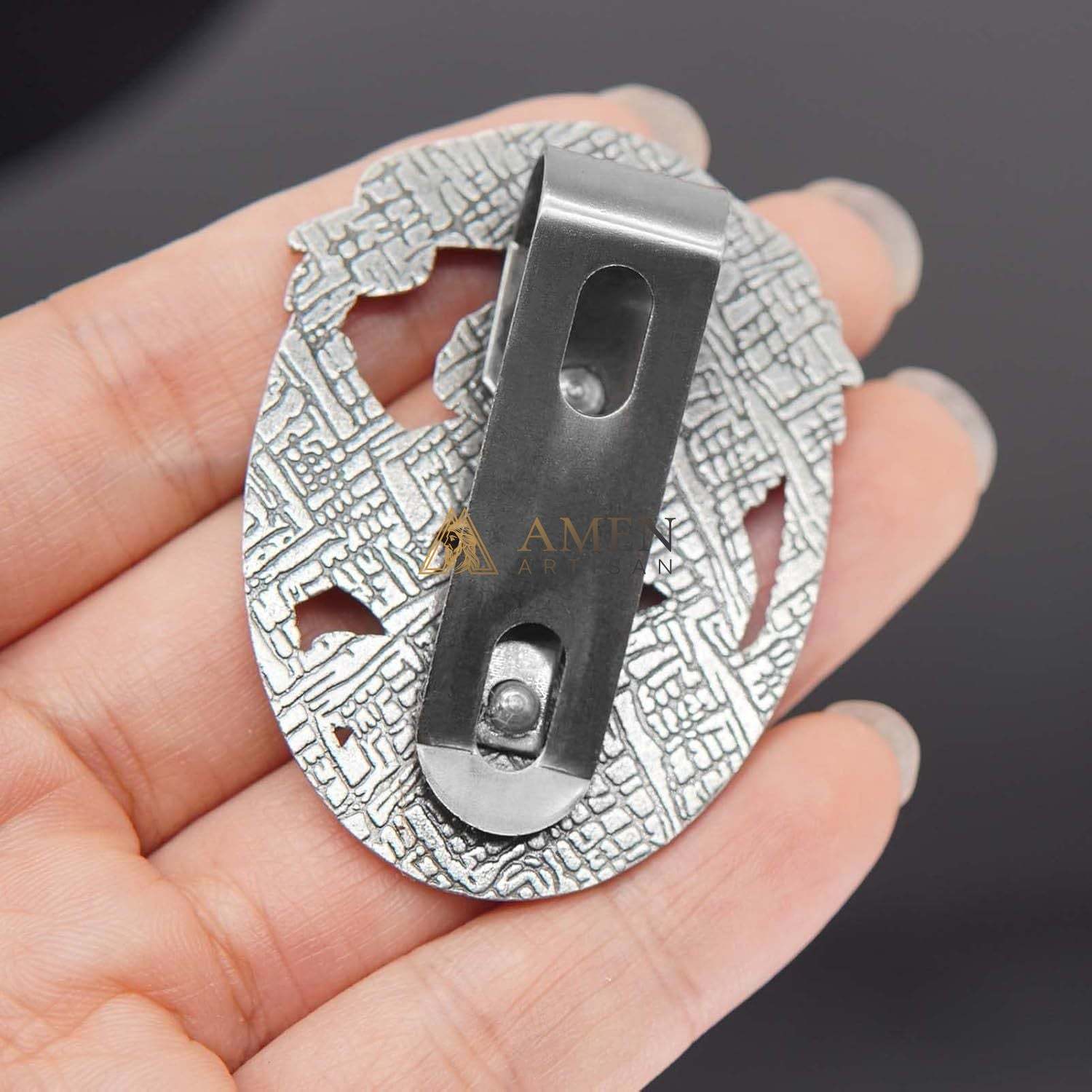 St Michael Medal Car Clip Amen Artisan - Image 5